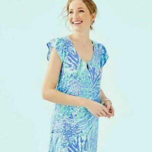 Lilly Pulitzer Blue Haven Hey Hey Soleil Dress, Size S